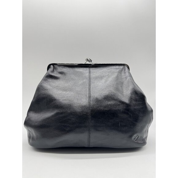 PATRICIA NASH Serafina leather large clutch crossbody + Dust bag - Black - Picture 1 of 16